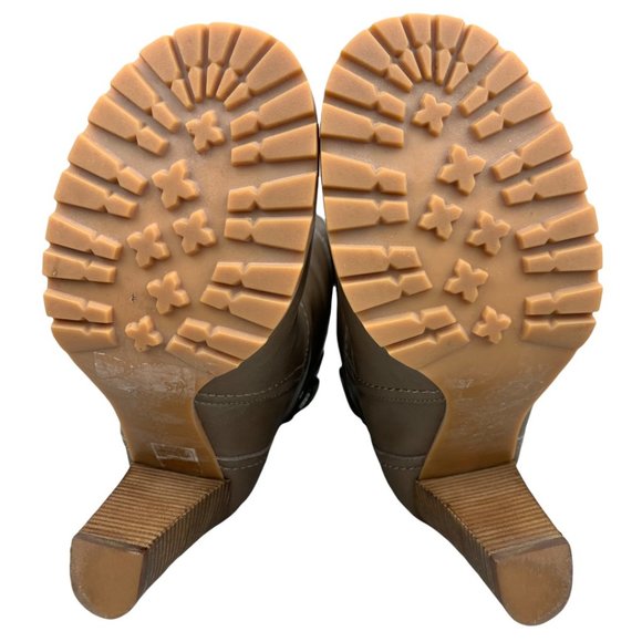 See By Chloe Brown Leather Mid Calf Boots Size 7 - Picture 8 of 16